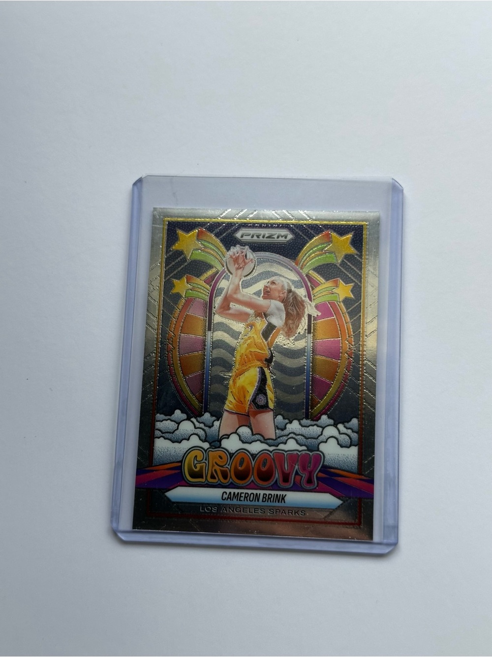 Panini Groovy Cameron Brink Card - Yellow, Gold